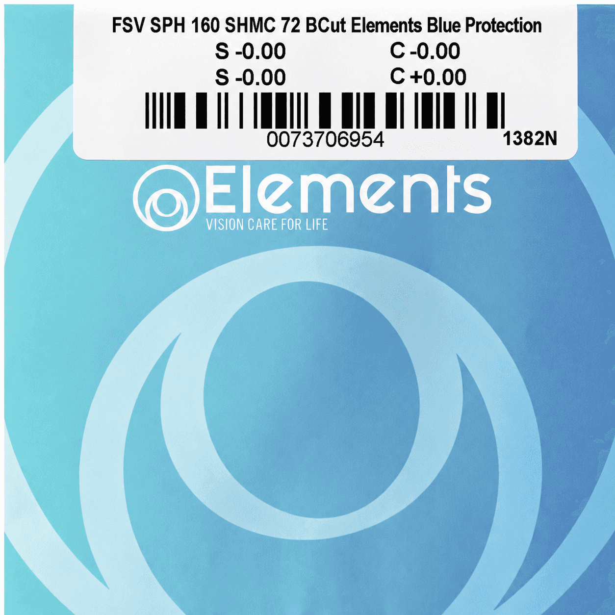 Essilor Elements AS Blue Protection Bcut SHMC, индекс 1.6