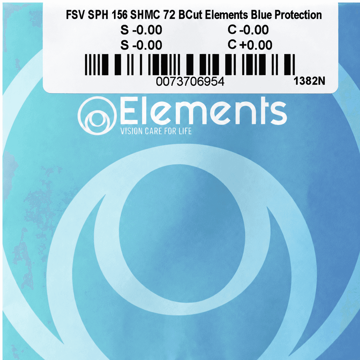 Essilor Elements Blue Protection Bcut SHMC, индекс 1.56