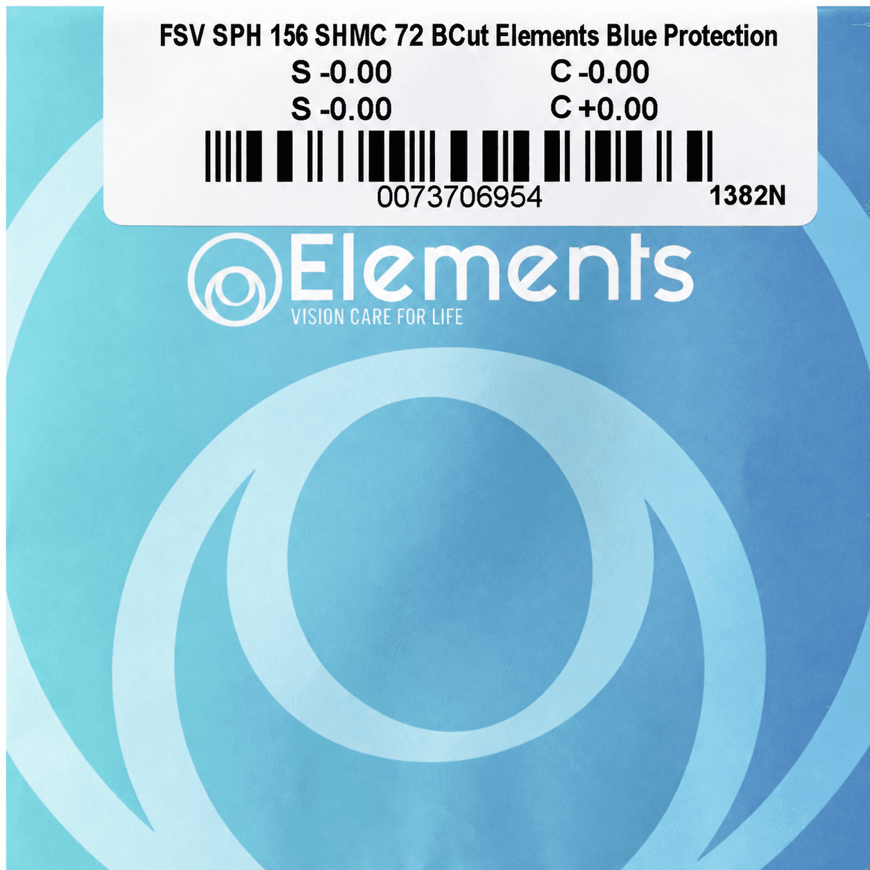 Essilor Elements AS Blue Protection Bcut SHMC, индекс 1.56