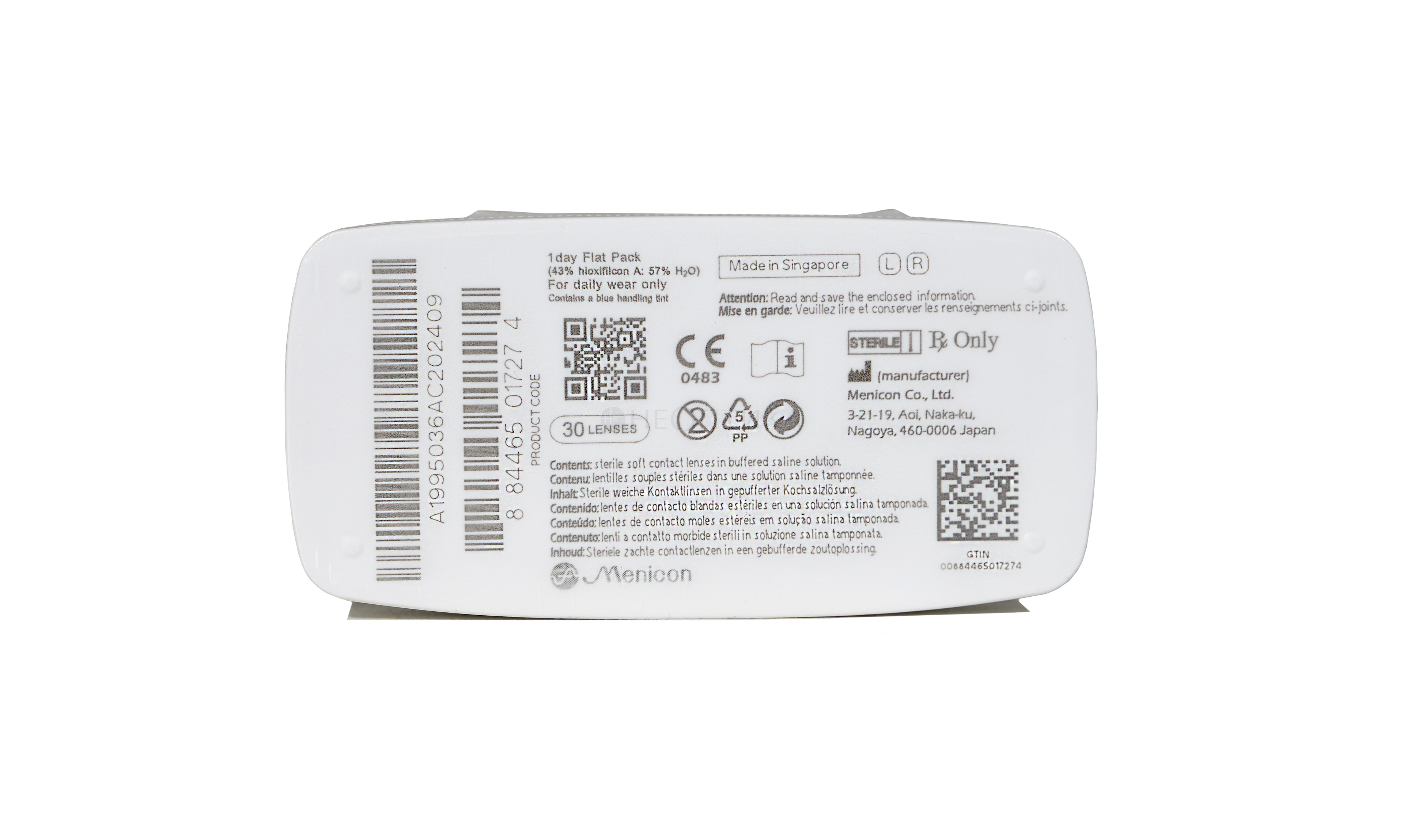 Контактные линзы Miru 1day Flat Pack