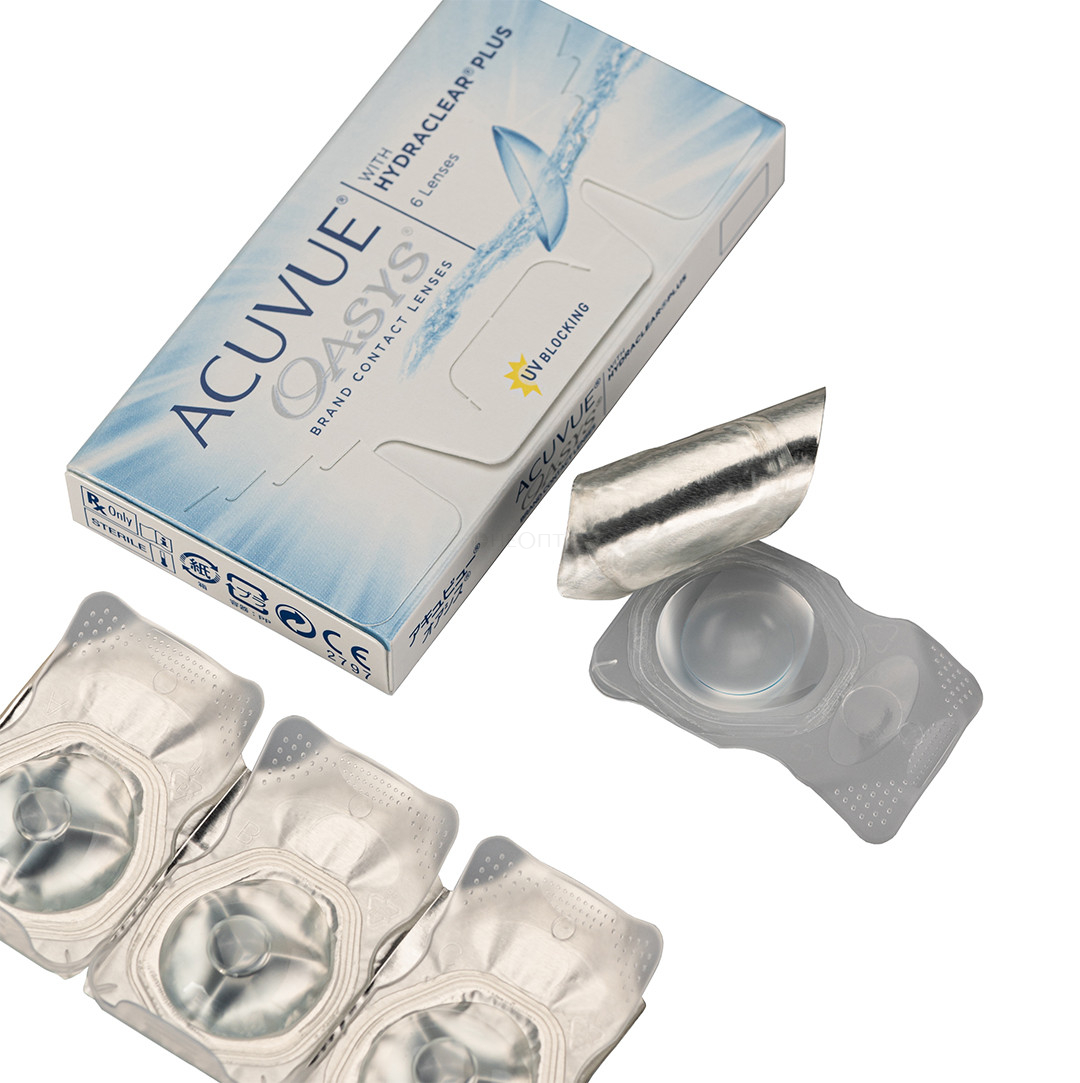 Контактные линзы ACUVUE OASYS with HYDRACLEAR PLUS, 6 шт